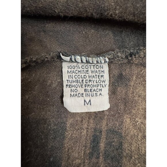 Size M NEW The Nu Vintage Plaid Animal Print Faux-Fur Pearl Snap Top‎ Shirt - Picture 8 of 9